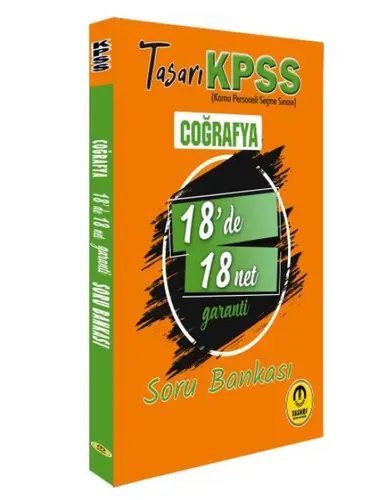 Tasarı KPSS Coğrafya 18'de 18 Net Soru Bankası
