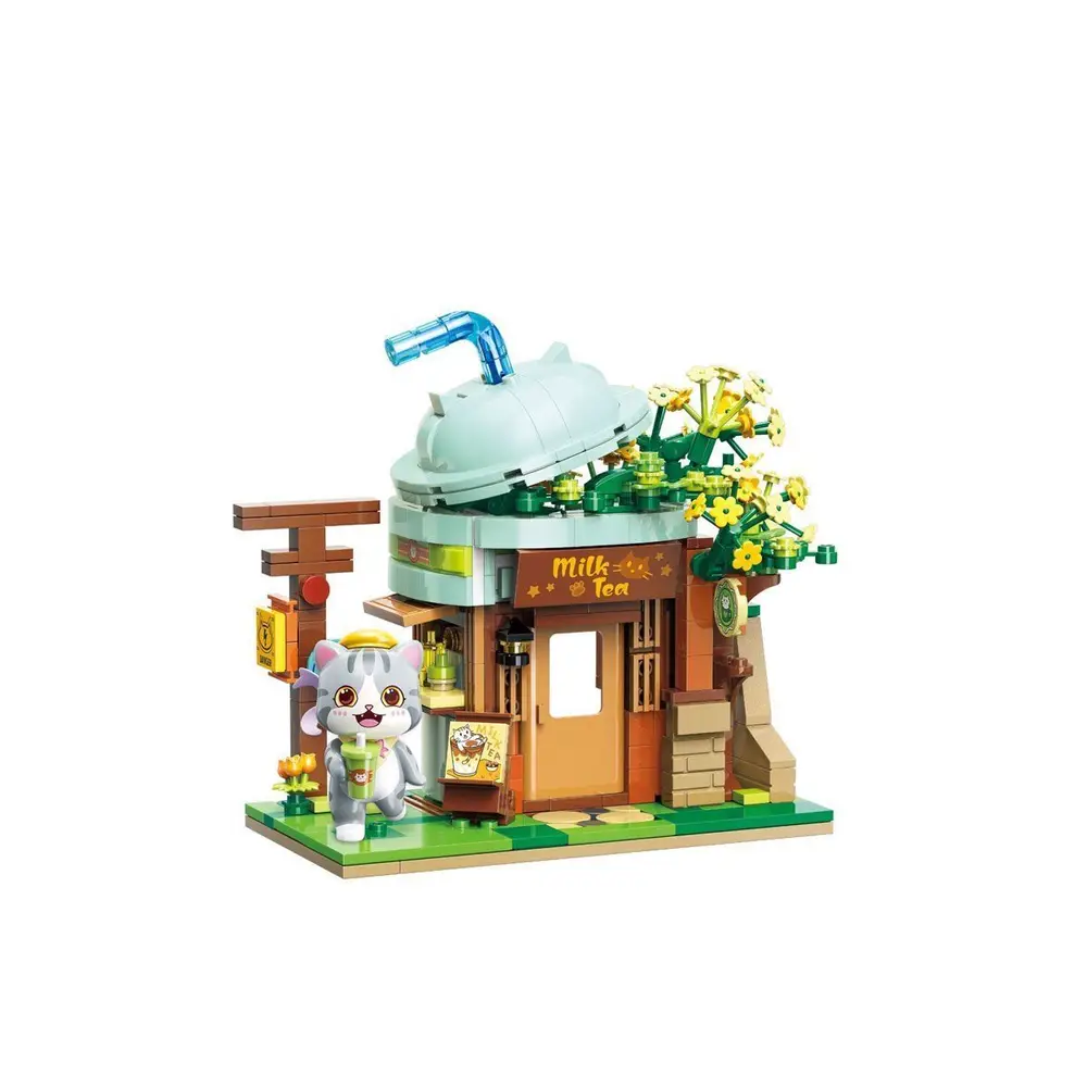 KP-28021 Keeppley Milk Tea Shop Blok Seti -Vagon life 2