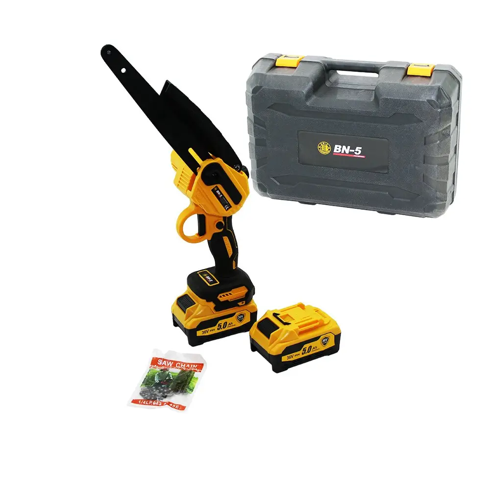 BN-5 YAĞLI POMPALI ZİNCİRLİ TESTERE BUDAMA DAL KESME MAKİNESİ ŞARJLI 2 BAT 36V 5.0AH 17000RPM