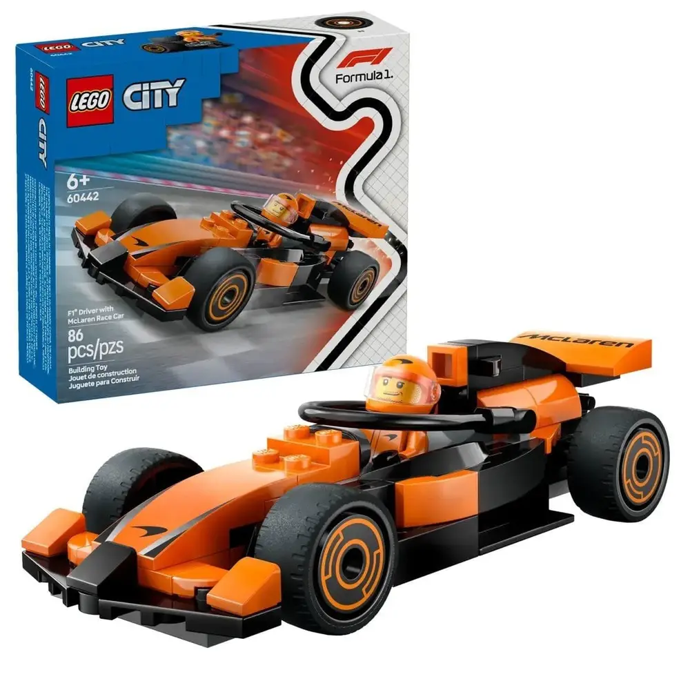 60442 Lego City McLaren Yarış Arabalı F1 Sürücüsü 86 parça +6 yaş 2