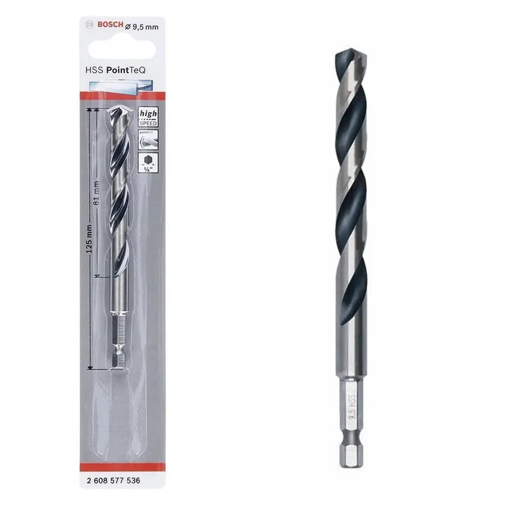 Pointteq Altıgen Şaftlı Hss Matkap Ucu 9,5 mm