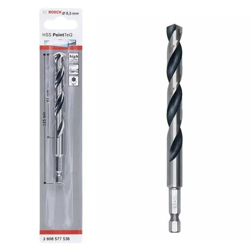 Pointteq Altıgen Şaftlı Hss Matkap Ucu 9,5 mm