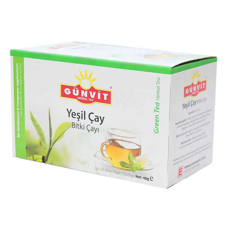 Yeşil Çay Bitki Çayı 20 Süzen Poşet 3