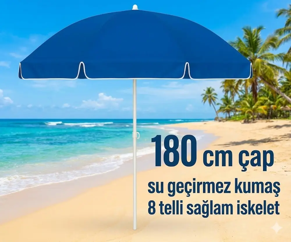Plaj Şemsiyesi Sabit 180 cm 3
