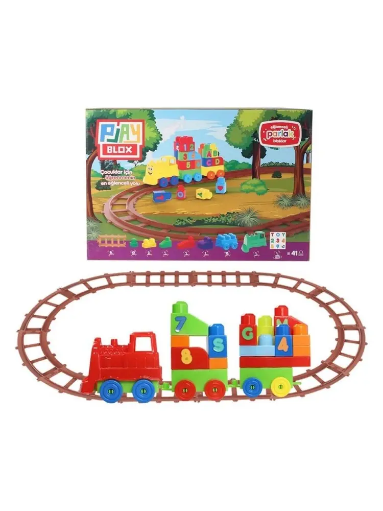 2403 - PLAYBOX 41 PARÇA LEGO TREN SETİ - 1 ADET 5