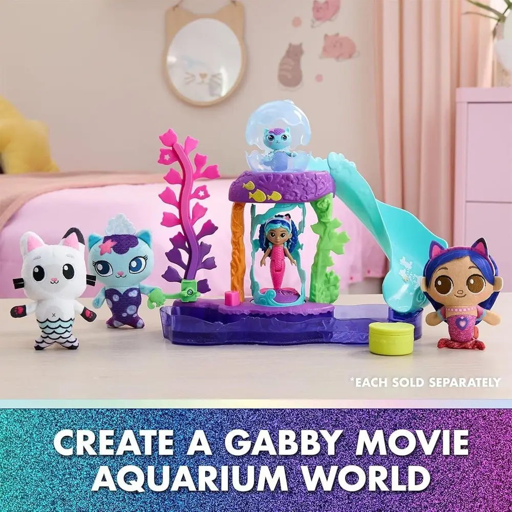 S01009006 SUN-SPM-FİGÜR OYUN SET GABBY S DOLLHOUSE RENKLİ AKVARYUM 12PRÇ. 4