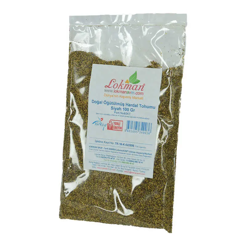 Hardal u Öğütülmüş Doğal Siyah 100 Gr Paket 5