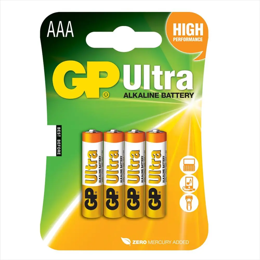 GP Ultra lin AAA İnce Kalem Pil 4lü