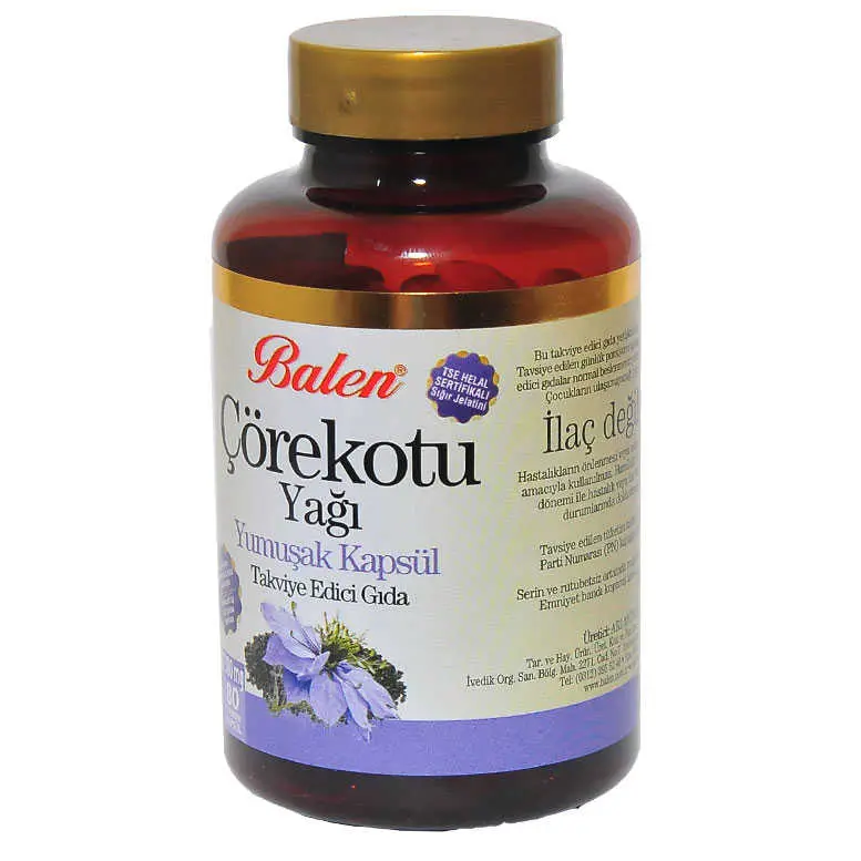 Çörek Otu Yağı 1380 Mg Yumuşak 80 4
