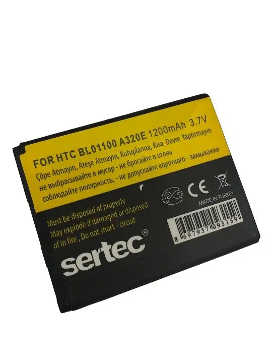 SERTEC - HTC A320E / Desire C / BA-S850 Uyumlu Bat