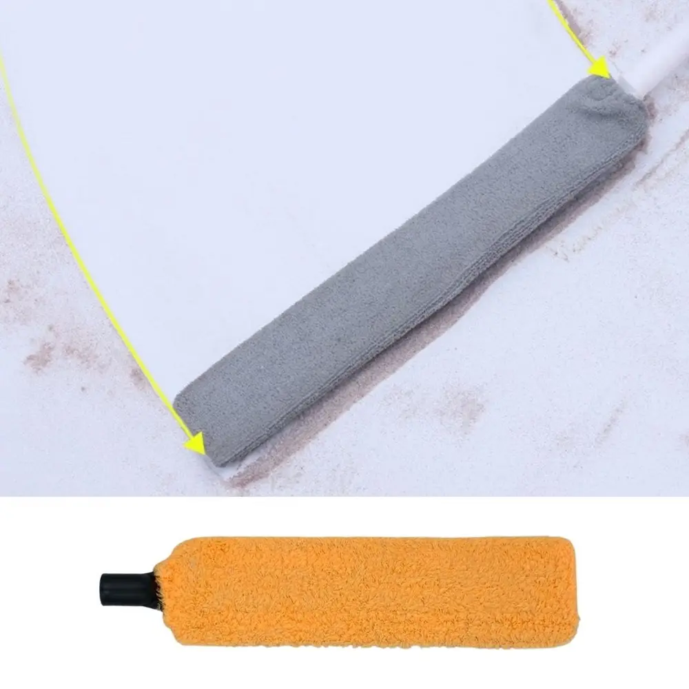 Saplı Mikrofiber Başlıklı Girintili Yüzey Temizleme Mopu Toz Alma Fırçası 4