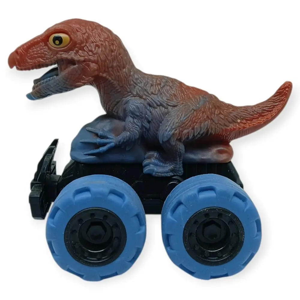 Sürtmeli Dinazor Arabalar cm - H-20 - T-Rex -Kahverengi - 1 ADET 2