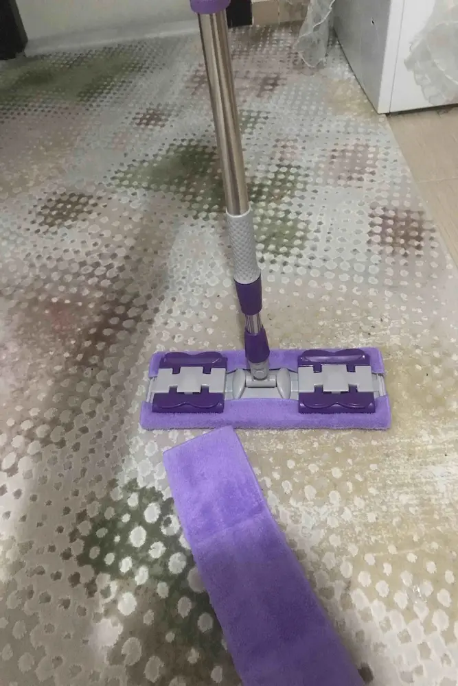 Teleskobik Cam Yer Tan Silme - İstediğin Bezi Tak Kullan - 4 Mandallı -Yedek Bezli Mop Seti 2