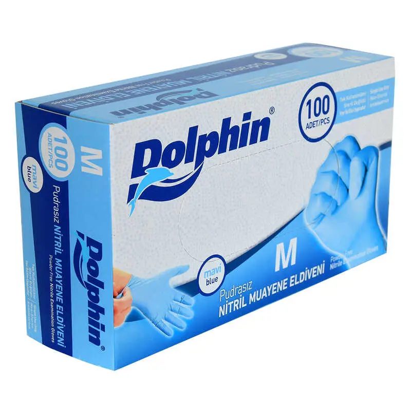 Pudrasız Mi Nitril Eldiven Orta Boy (M) 100 Lü Paket 4