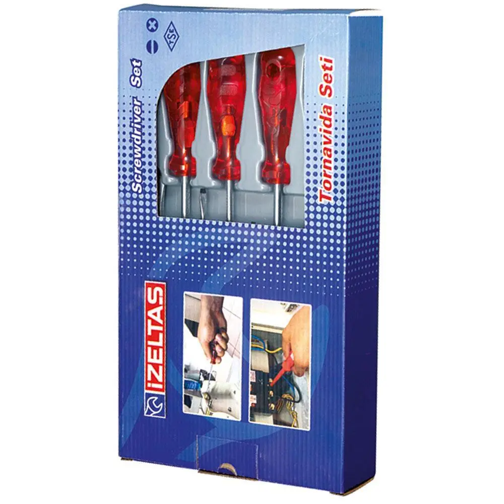 İzeltaş 4120 Yıldız Tornida Seti 6 Parça Kraft