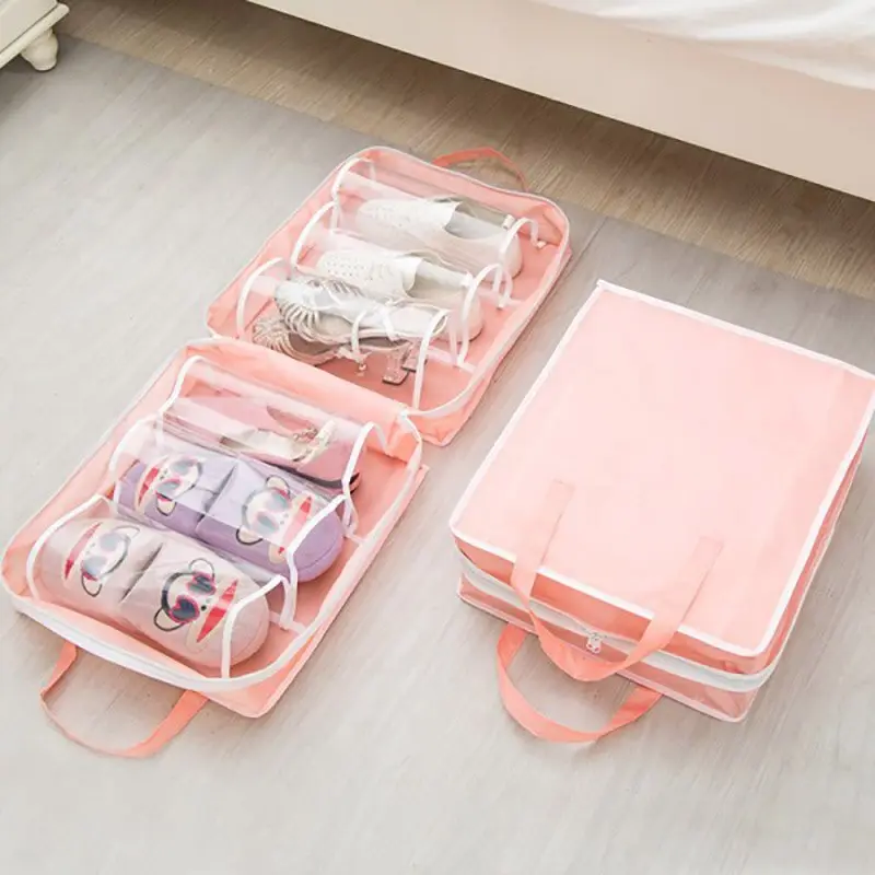Shoe Tote Ayakkabı SAKLAMA ve TAŞIMA Çantası (Pembe) 2