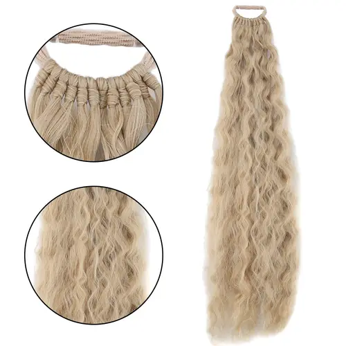 Lastik Tokalı At Kuyruğu Kabarık Afro Daalı / Balköpüğü Platin Röfle