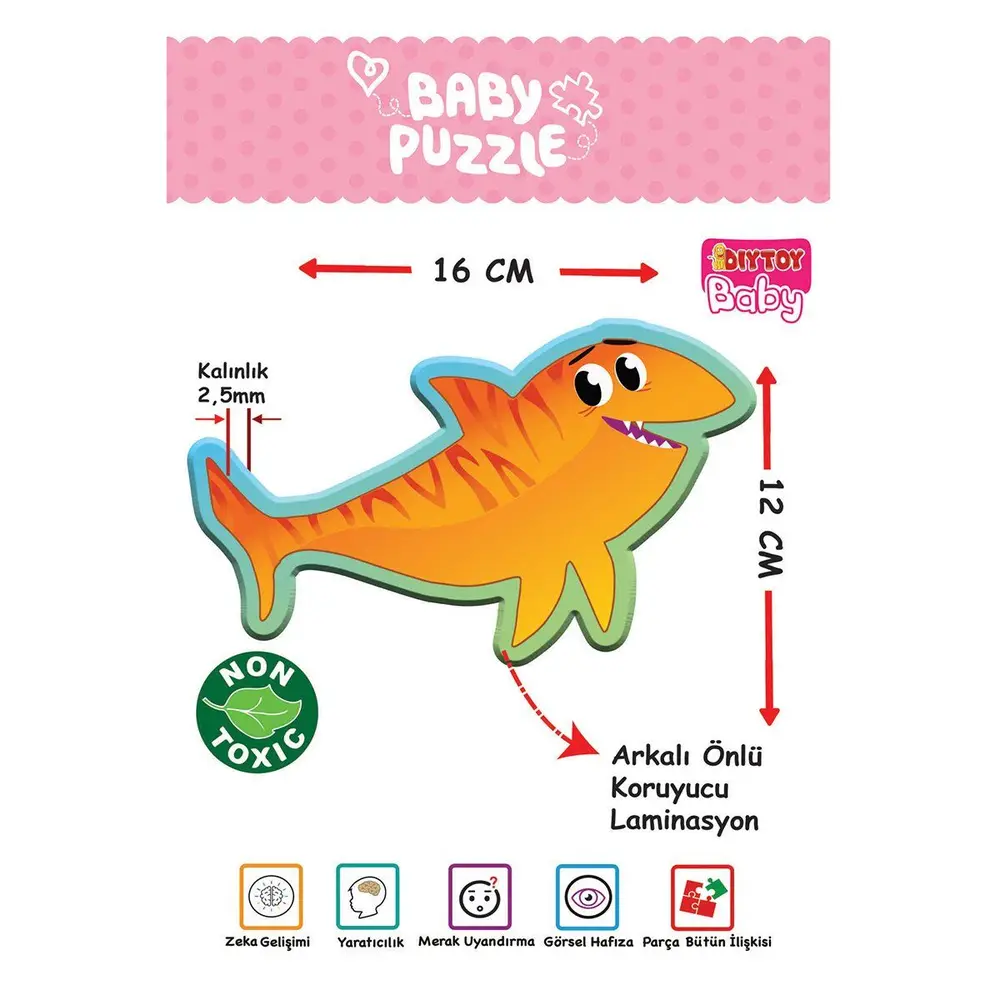 1710 BABY PUZZLE BENİM İLK PUZZLEM DENİZ CANLILARI 4