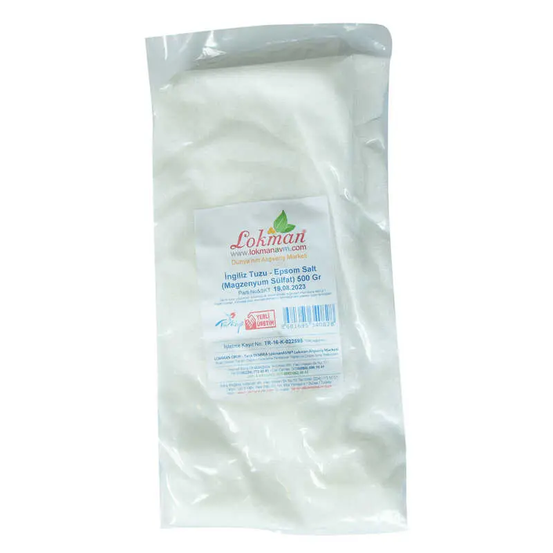 İngiliz Tuzu Yenilebilir Epsom Salt Magzenyum Sülfat 500 Gr 3
