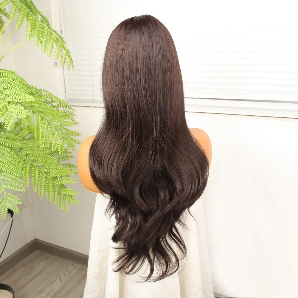 Kahve Karamel Fiber Sen Hafif Daalı Tül Peruk 5