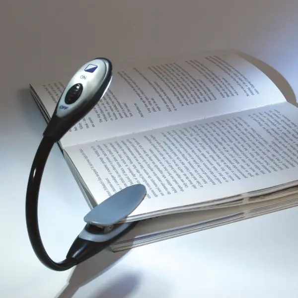Okuma Işığı Led Booklight Kıskaçlı Pilli Model Led Işık 3