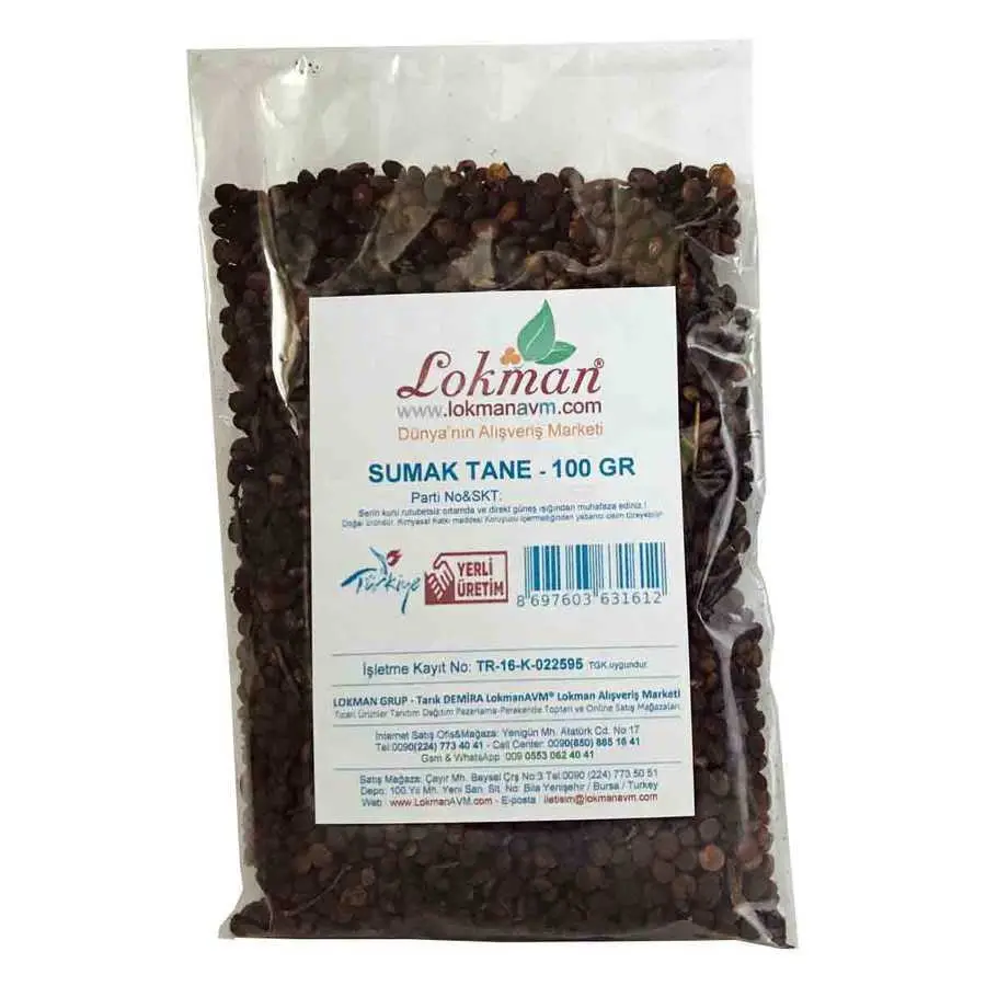 Sumak Tane Doğal 100 Gr Paket 3