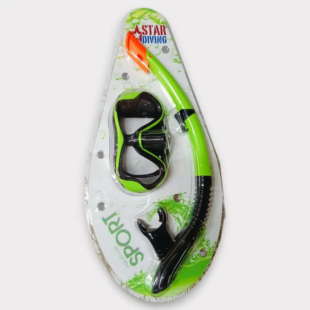 Dalış Maskesi ve Snorkel Yetişkin - 51715-YEŞİL - 1 ADET 5