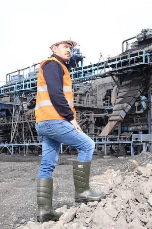 Pollyboot Vega 39 Numara Çelik Blu Çizme Poliüratan 4