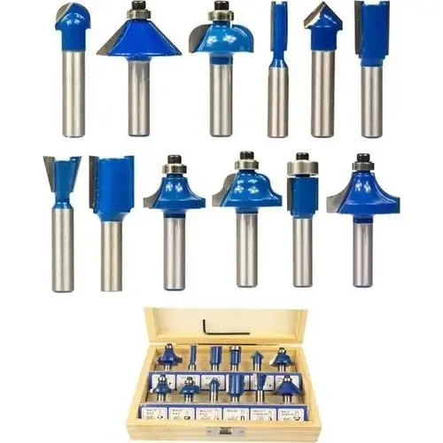 03039 8 mm 12 Parça Ahşap Freze Uç Seti 4