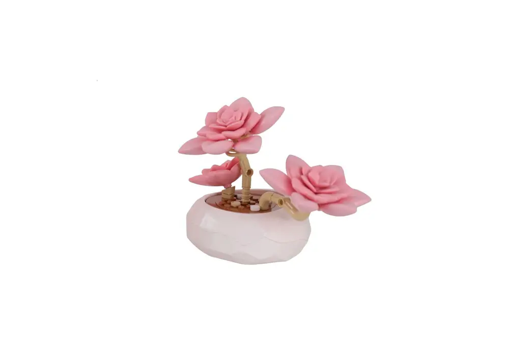 P655064 PANLOS PEMBE NİLÜFER SUKULENT MODEL 82 PARÇA BLK OYUNCAK