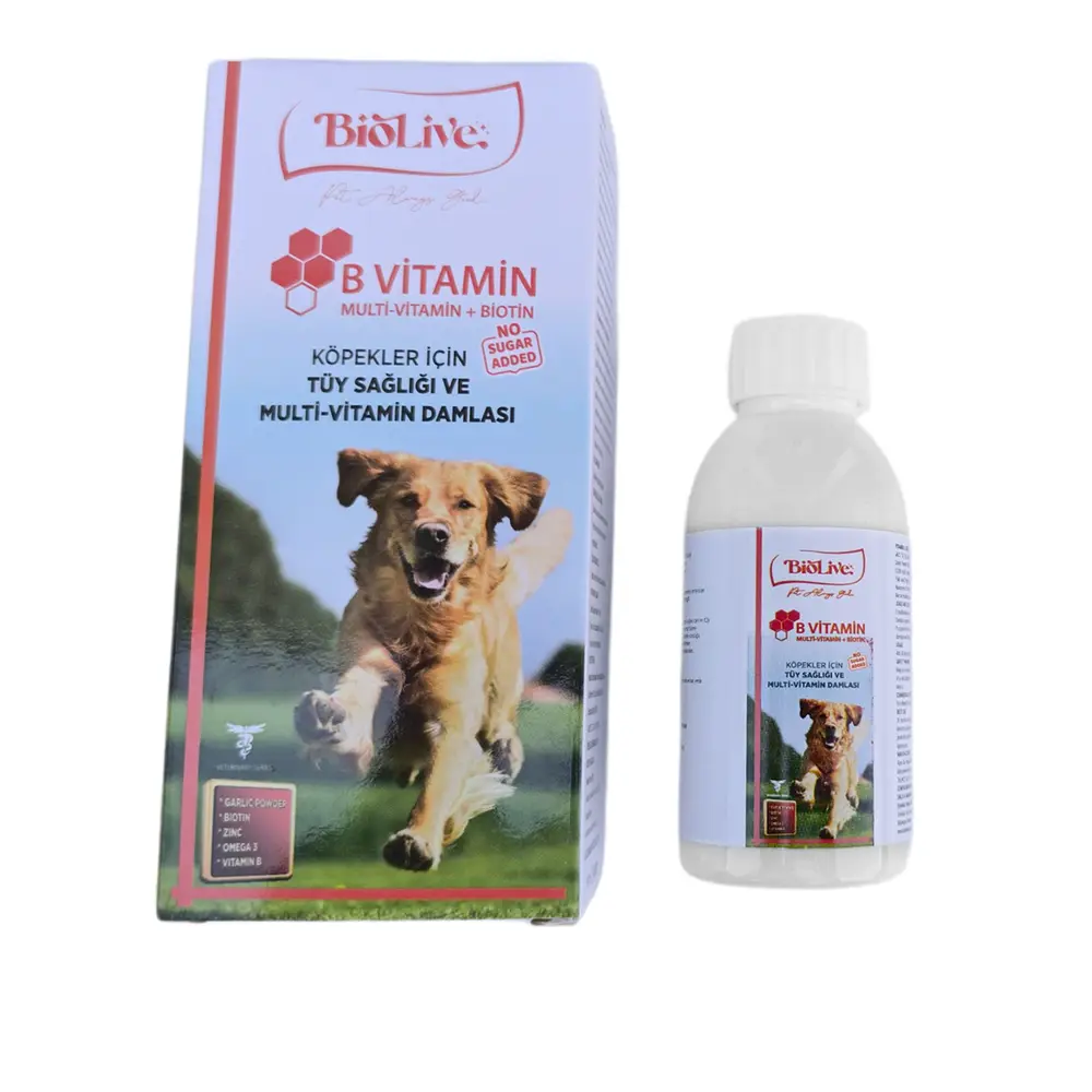 Biolive Köpekler İçin B min+Multimin Tüy Sağlığı Likit min 100ml 3