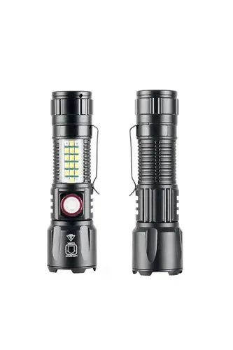 Wison WS-2828 10W 1000 Lümen Şarjlı Metal El Feneri