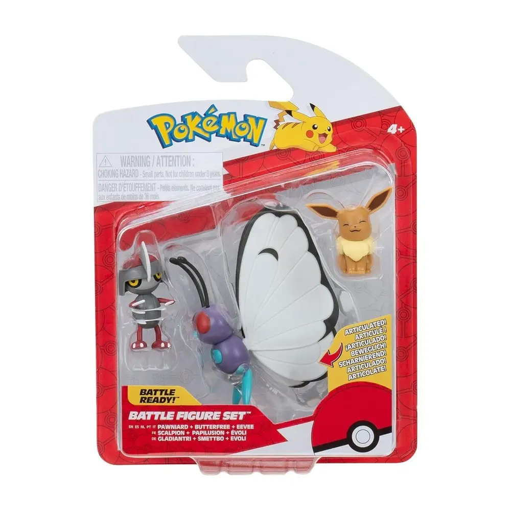 POK 95155-E Pokemon Battle 3lü Figür Seti Asorti 5