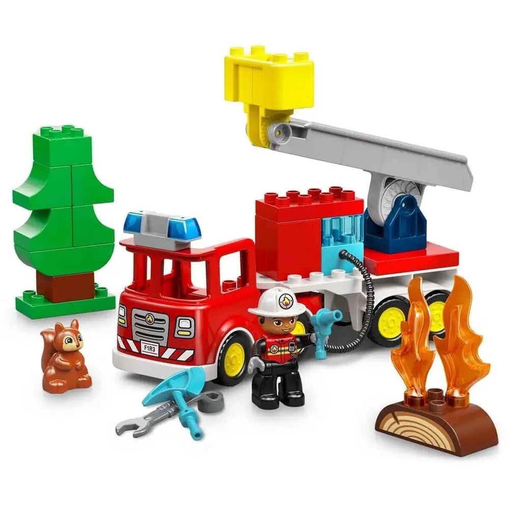 10473 Lego Duplo Hortumlu İtfaiye Aracı ve İtfaiyeci 28 parça +2 yaş 4