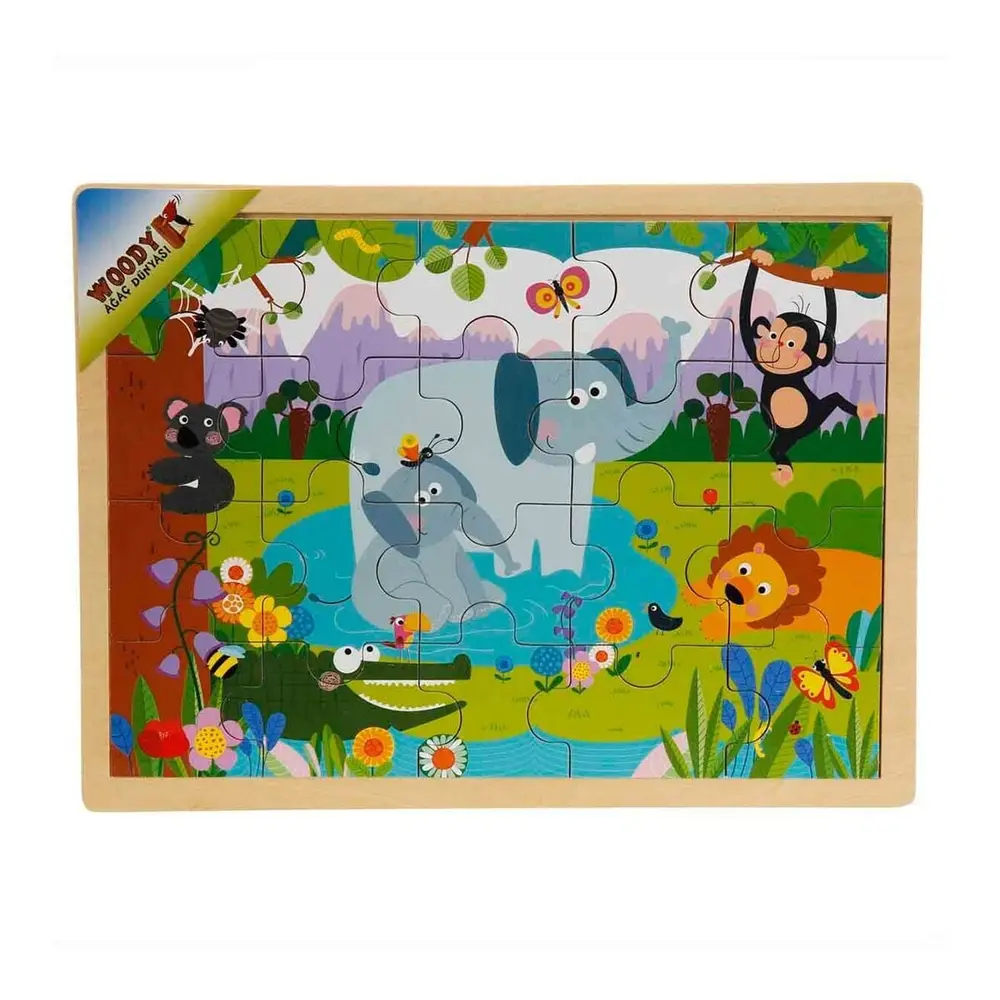 S01002909 WOODEN PUZZLE VEHICLES ANMALS 5 PCS 2 AST 3