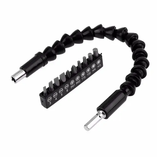 Matkap Ucu - Bükülebilir Oynar Vidalama Bits Uzatma Aparatı 30Cm - Komple Set