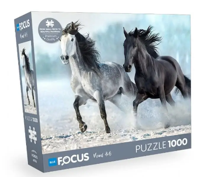 Blue Fus Horses (Atlar) - 1000 Parça
