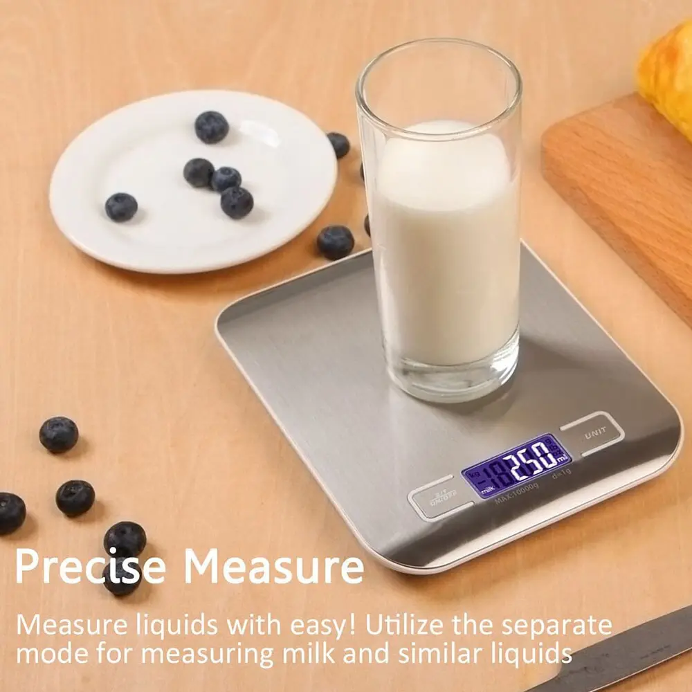 Lüx Dijital Mutfak Terazisi 5 Kg 1 Gr Hassas Paslanmaz Çelik + Pil 2
