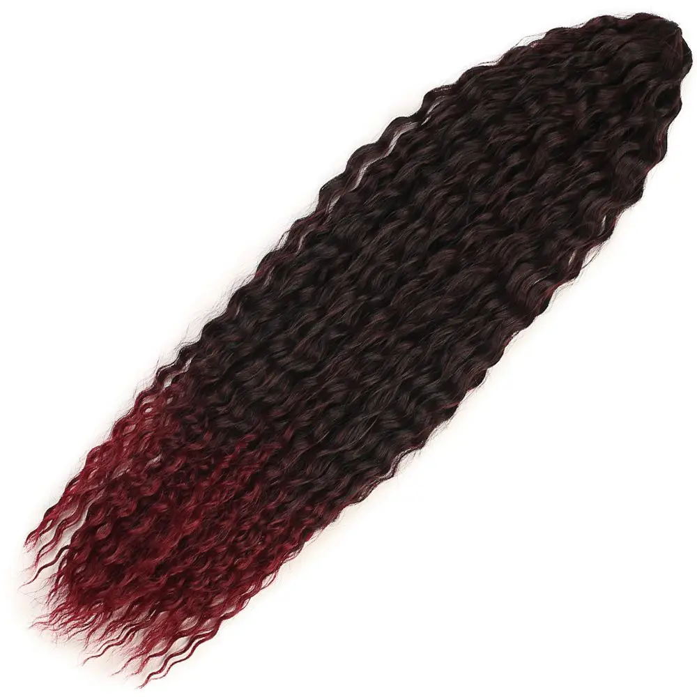 Brazilian Afro Daası / Siyah / Kızıl Ombreli
