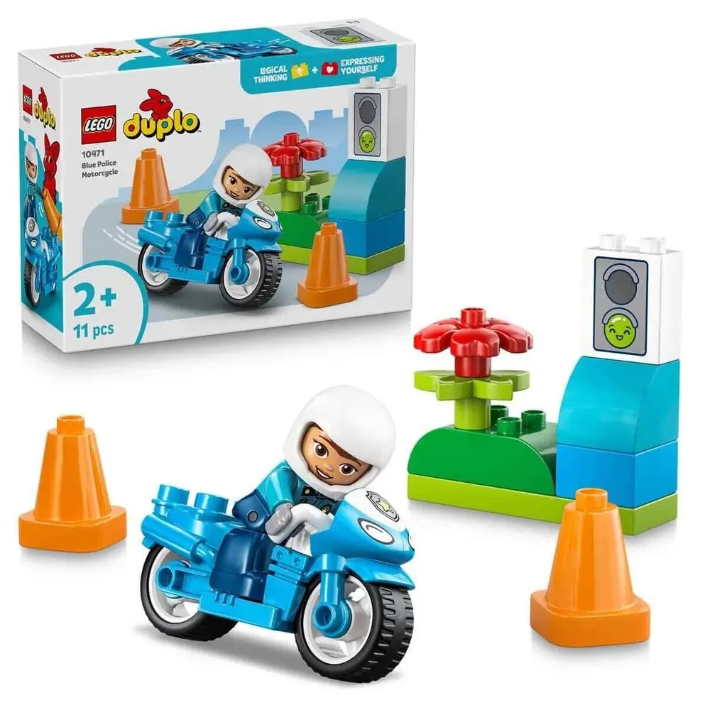 10471 Lego Duplo Mi Polis Motosikleti 11 parça +2 yaş