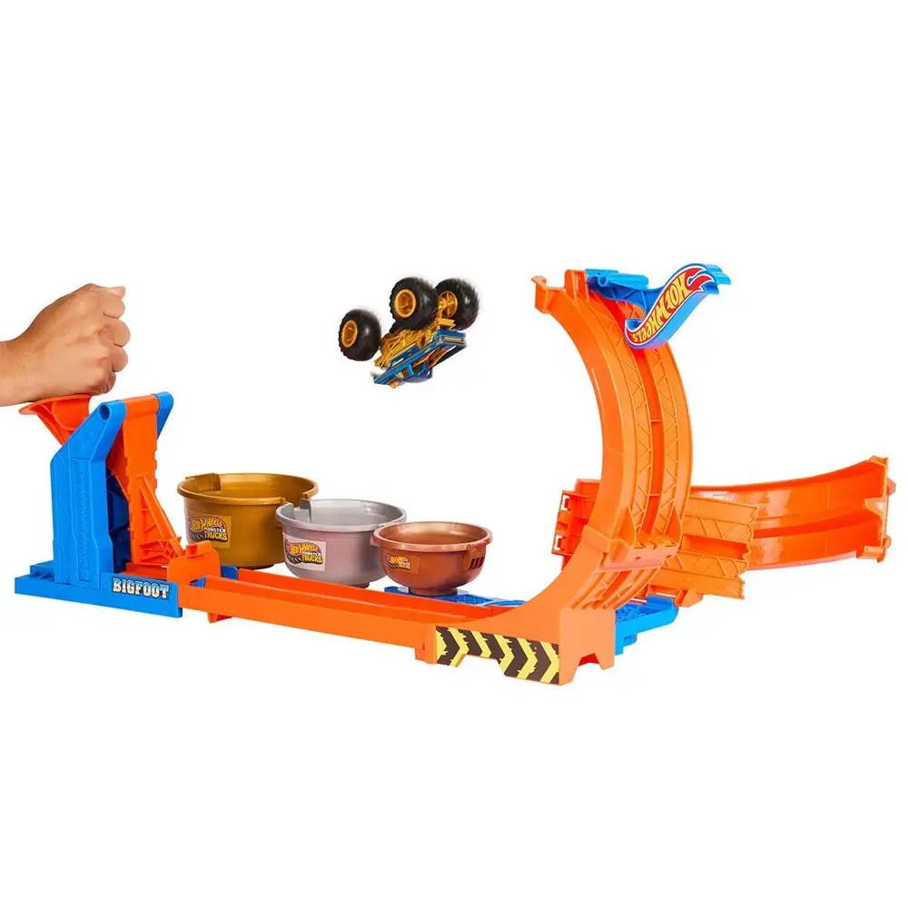 JBX64 Hot Wheels Trucks Döngü ve Takla Bigfoot Oyun Parkuru 3