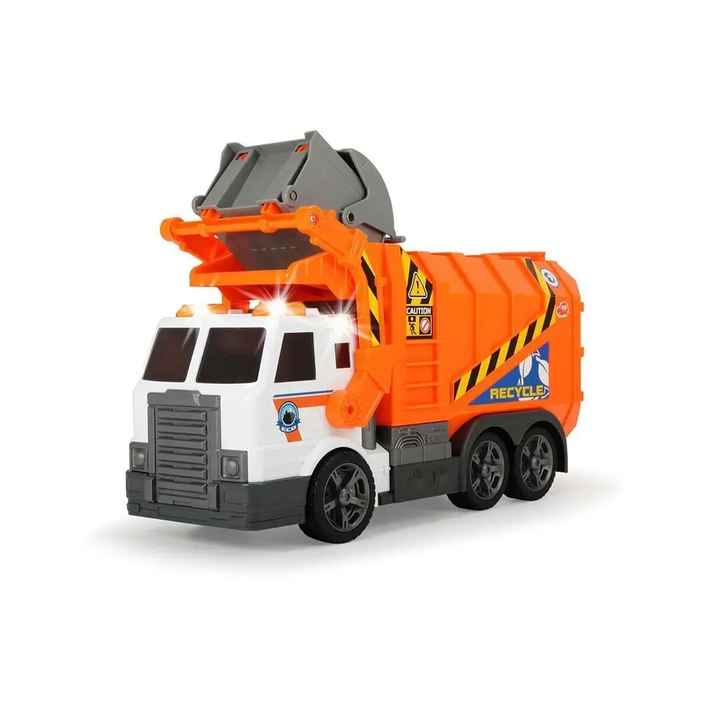 203308369 Dickie Garbage Truck
free wheel light sound B/O lifting fork wt 2