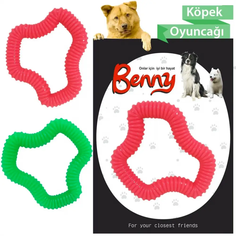 Benny Köpek Oyuncağı Sert 11 x 10 cm Kırmızı 3
