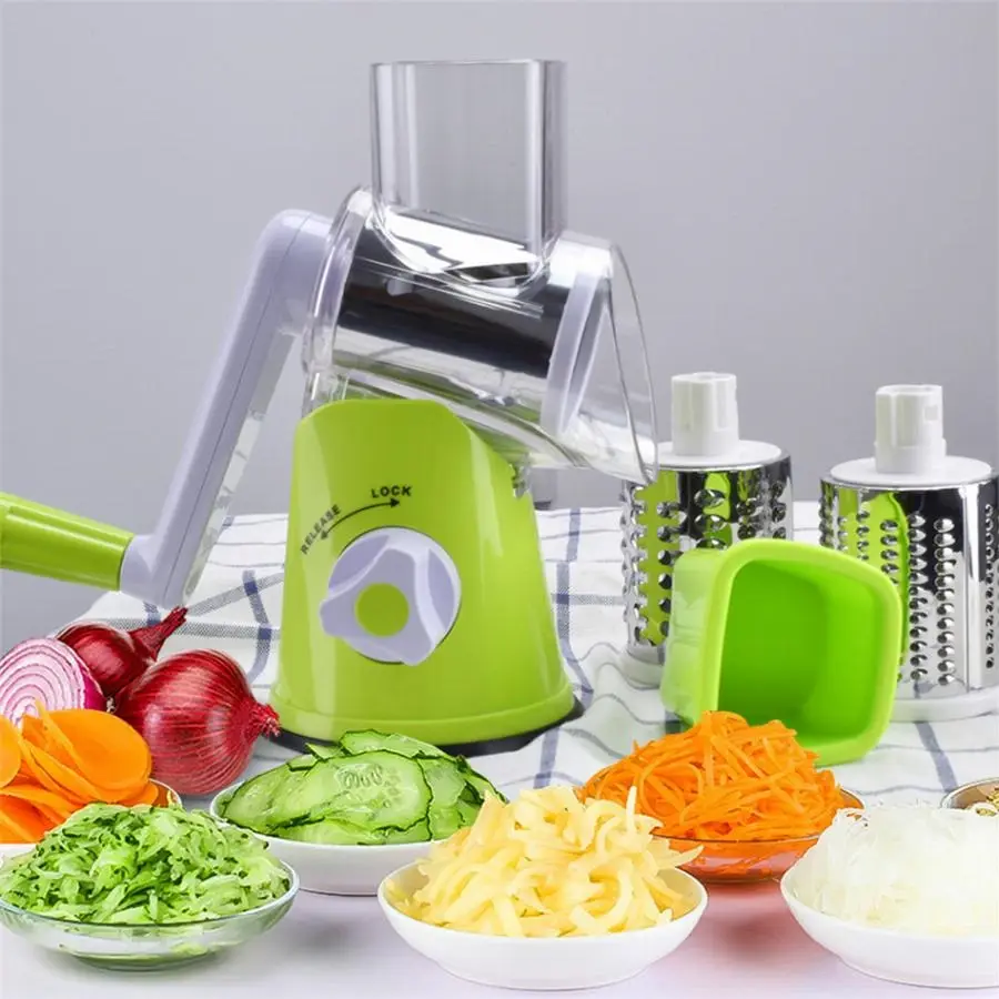Tutma Kollu Çevirmeli Pratik Rulo Rende Drum Grater 2