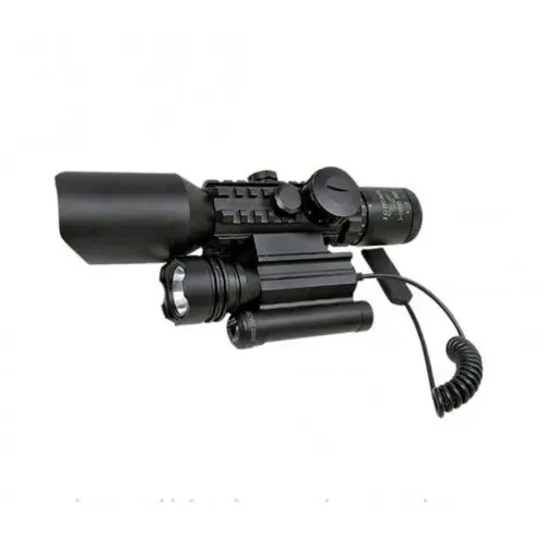 3-10x42 Zoomlu Dürbünü Lazer Fenerli M9