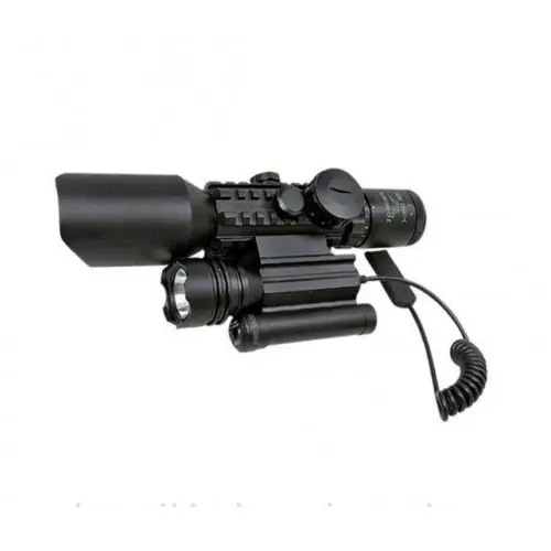 3-10x42 Zoomlu Dürbünü Lazer Fenerli M9