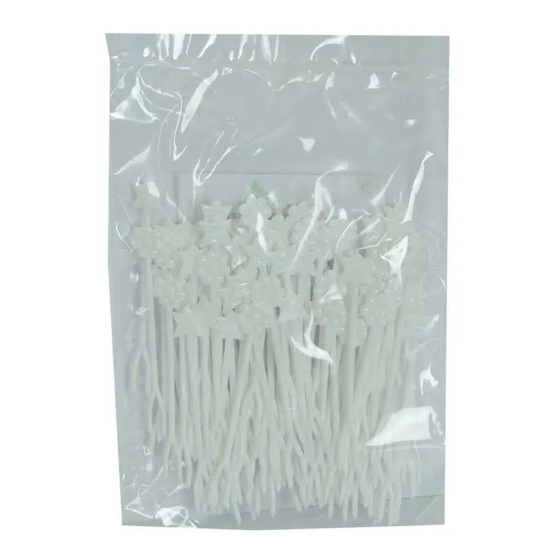Plastik Cips Börek Tatlı Şeytan Çatalı Beyaz 100 Adet Paket 3