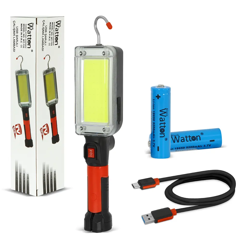 Usb Şarjlı Oto Tamirci Çalışma Lambası Wt-733 2