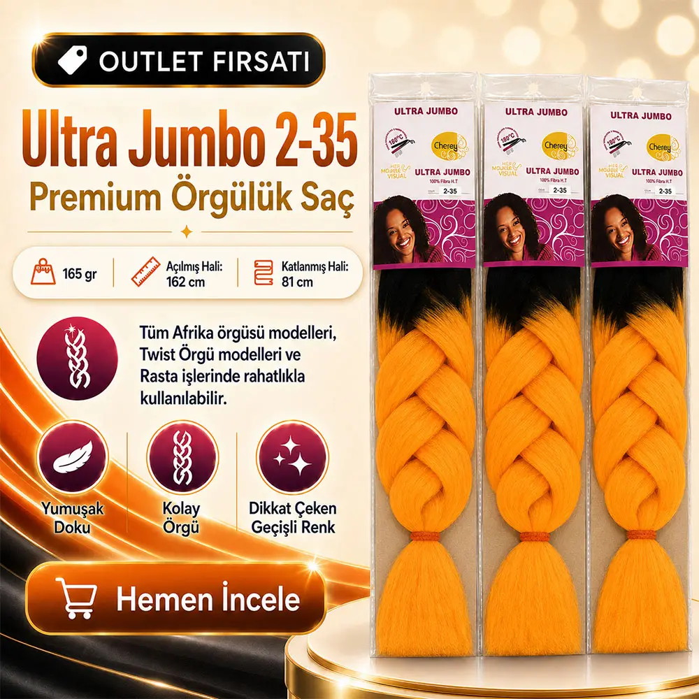 3 Paket / Afrika Örgüsü Ve Rasta İçin Sen Ombreli 2/35