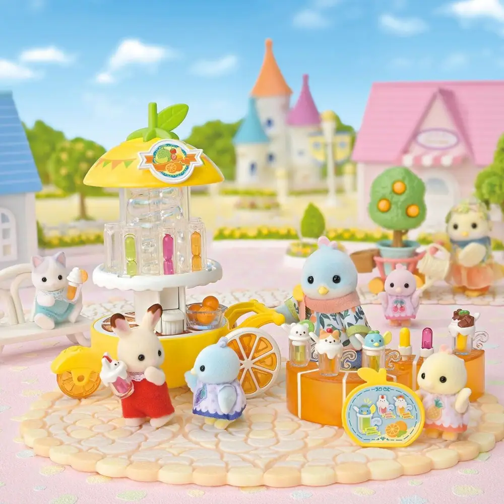 5861 Sylvanian Families Citrus Kuş Ailesi Meyve Suyu Standı +3 yaş 5